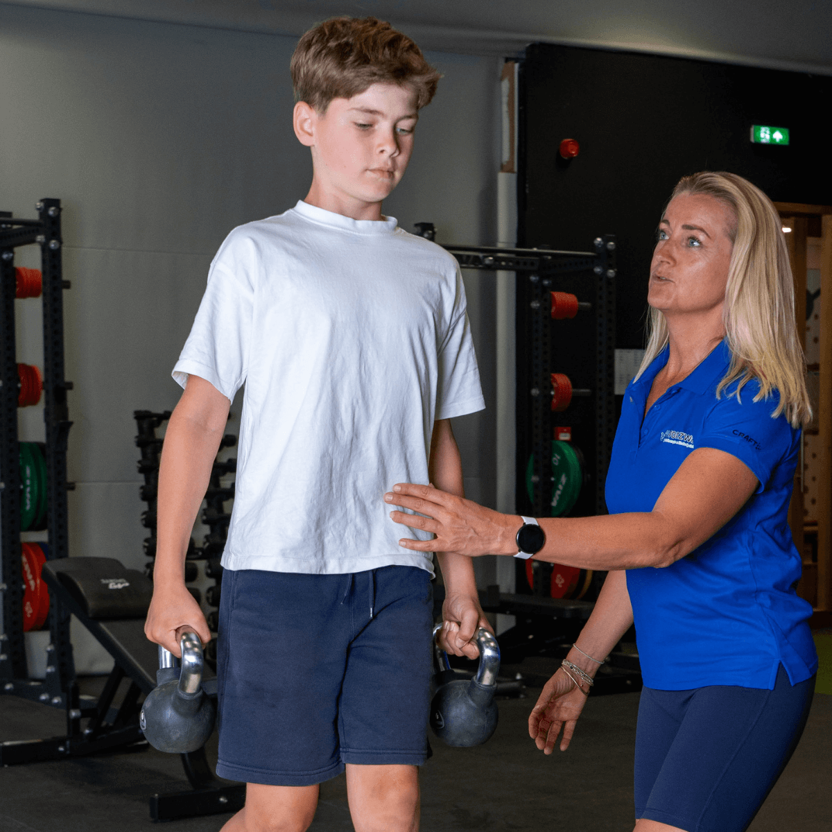 Bronzwaer Fysiotherapie en Kinderfysiotherapie sport oefening kettlebells