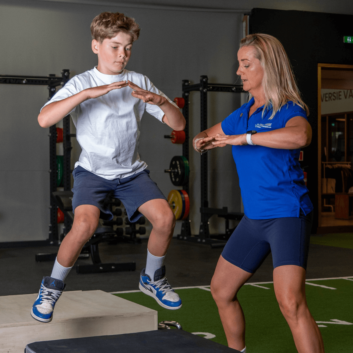 Specialisatie kinderfysiotherapie sport springen behandeling